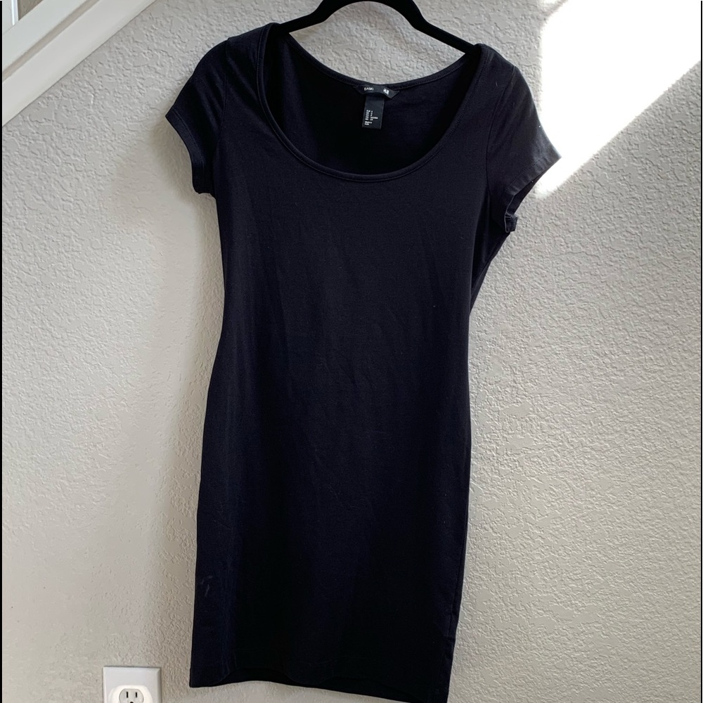 Black H&M basics dress